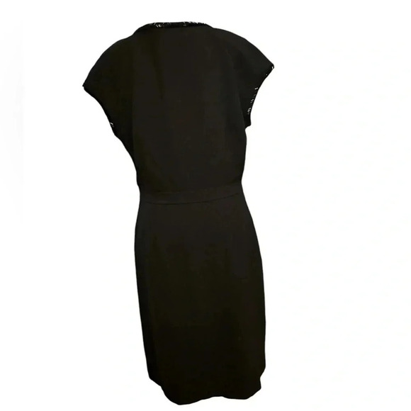 Tory Burch beaded black midi dress size 8 - Picture 2 of 12